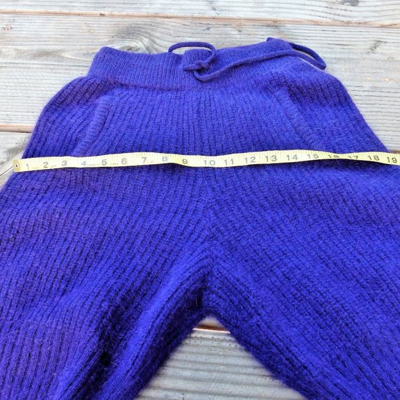 The Style PURPLE Angora Wool Blend Belted Shorts - Picture 11 of 16